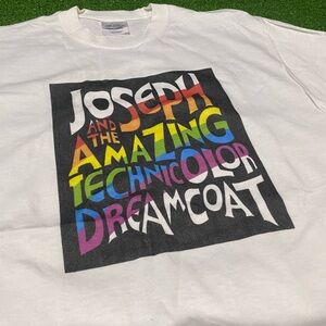 Vintage 00s Joseph and The Amazing Technicolor Dreamcoat Musical Promo T-Shirt M